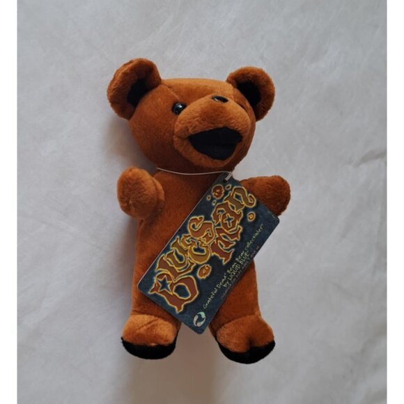 Bluesman Bear Grateful Dead Bean Beanie Limited Plush Doll Collectible No Vest - Picture 2 of 5